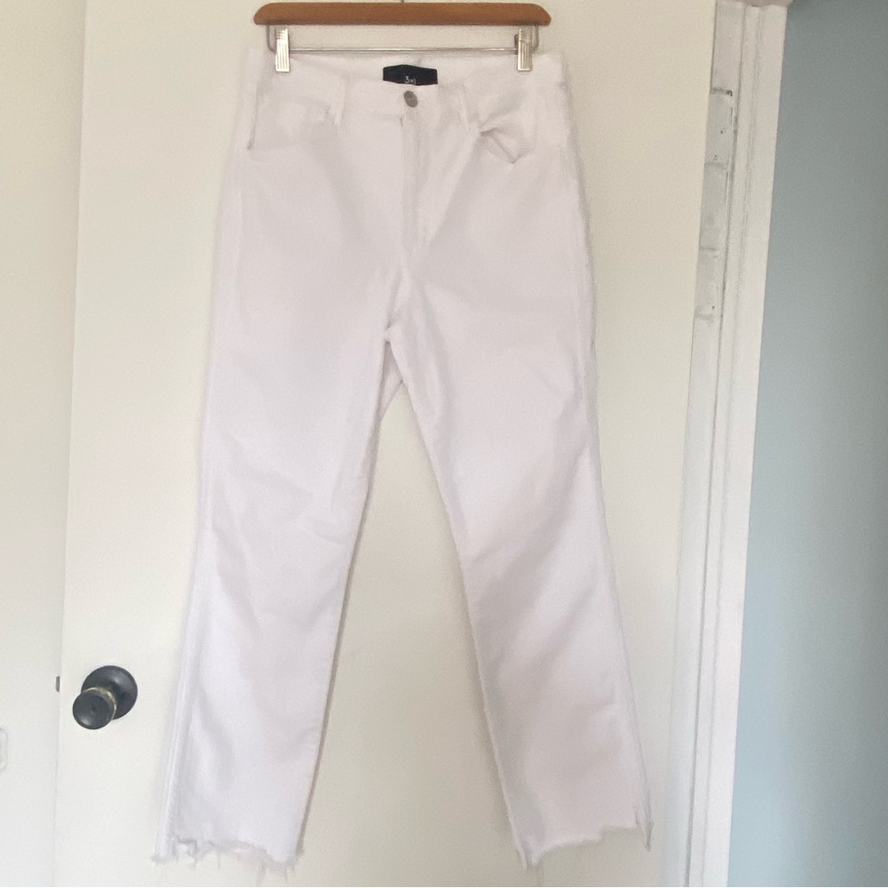 3X1 White denim high-rise